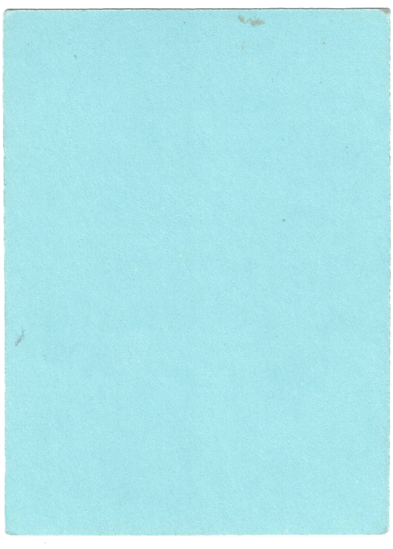 Back of card